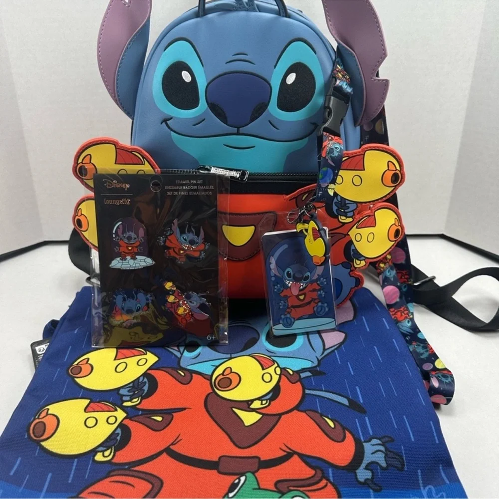 Loungefly Lilo and Stitch Alien Spacesuit Complete Bundle - BAM exclusives
